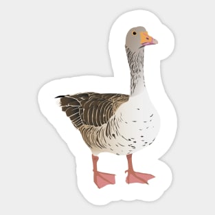 Walking Goose Sticker